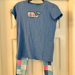 Vineyard Vines Blue Crewneck T-Shirt and Leggings